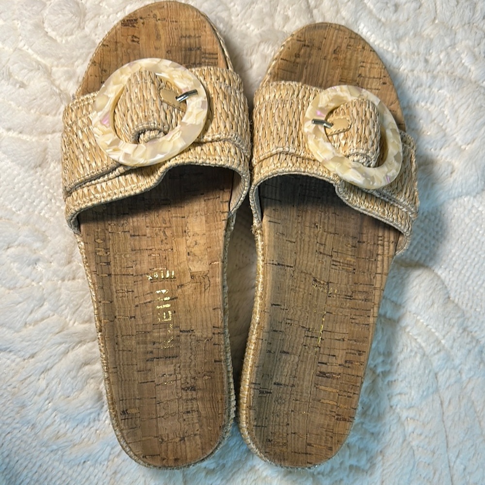 Anne Klein Akviena Women's Woven Slide Sandals - Picture 3 of 10